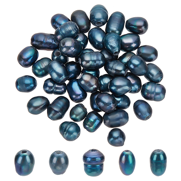 PandaHall 50Pcs Large Hole Pearl Beads, Natural Cultured Freshwater Pearl Loose Beads, Dyed, Rice, Black, 7~10x7~8mm, Hole: 1.8mm Pearl...
PandaHall 50Pcs Large Hole Pearl Beads, Natural Cultured Freshwater Pearl Loose Beads, Dyed, Rice, Black, 7~10x7~8mm, Hole: 1.8mm Pearl...