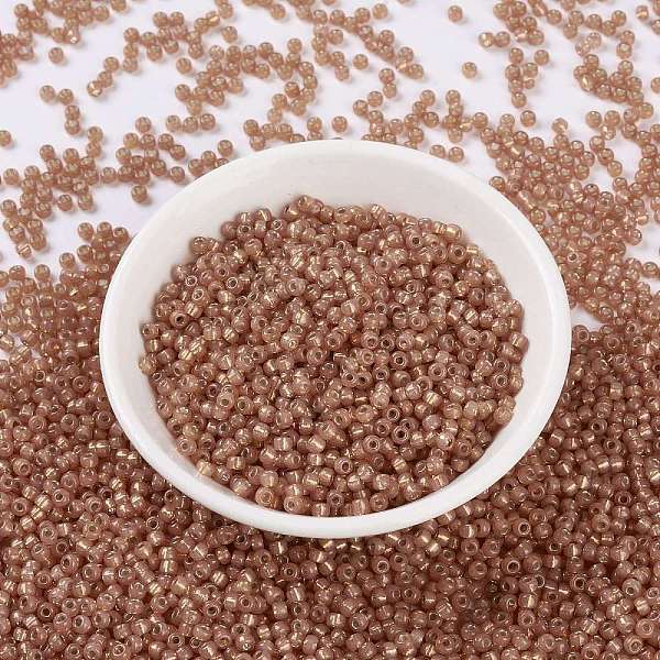 PandaHall MIYUKI Round Rocailles Beads, Japanese Seed Beads, 8/0, (RR553) Dyed Dark Peach Silverlined Alabaster, 8/0, 3mm, Hole: 1mm, about..., Orange
PandaHall MIYUKI Round Rocailles Beads, Japanese Seed Beads, 8/0, (RR553) Dyed Dark Peach Silverlined Alabaster, 8/0, 3mm, Hole: 1mm, about..., Orange