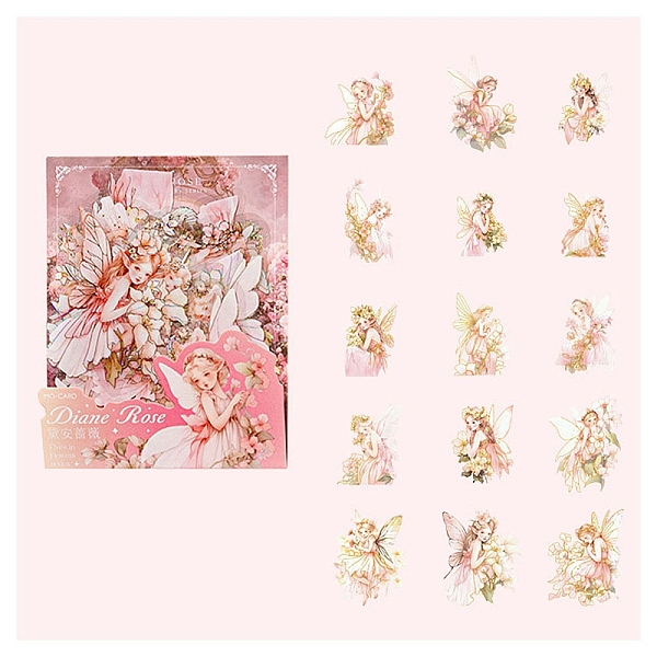 PandaHall 30Pcs 15 Styles PET Self Adhesive Fairy Decorative Stickers, Waterproof Decals, for DIY Scrapbooking, Misty Rose, Packing...
PandaHall 30Pcs 15 Styles PET Self Adhesive Fairy Decorative Stickers, Waterproof Decals, for DIY Scrapbooking, Misty Rose, Packing...