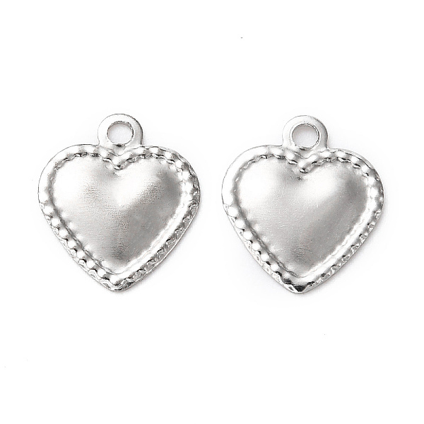 PandaHall 201 Stainless Steel Charms, Heart, Stainless Steel Color, 10x8x0.7mm, Hole: 1.2mm 201 Stainless Steel Heart
PandaHall 201 Stainless Steel Charms, Heart, Stainless Steel Color, 10x8x0.7mm, Hole: 1.2mm 201 Stainless Steel Heart