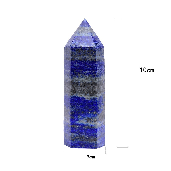 PandaHall Point Tower Natural Lapis Lazuli Home Display Decoration, Healing Stone Wands, for Reiki Chakra Meditation Therapy Decos, Hexagon...
PandaHall Point Tower Natural Lapis Lazuli Home Display Decoration, Healing Stone Wands, for Reiki Chakra Meditation Therapy Decos, Hexagon...
