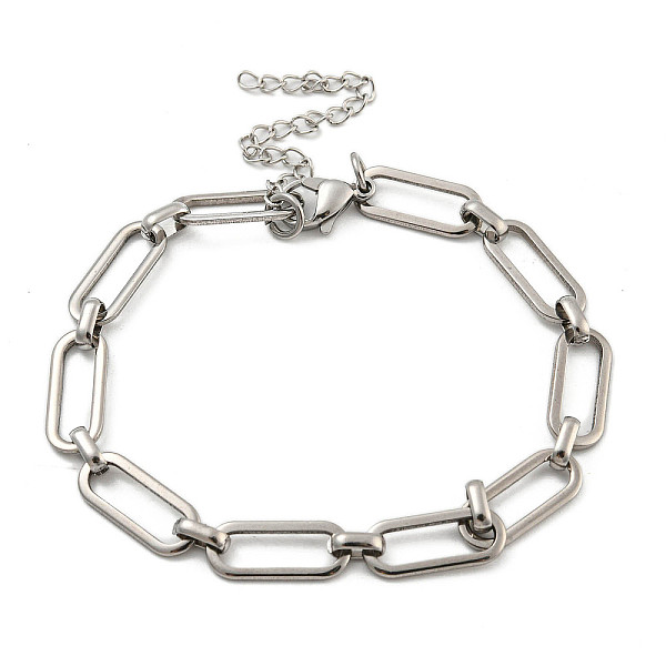 PandaHall 304 Stainless Steel Oval Link Chains Bracelets for Men & Women, Stainless Steel Color, 7-5/8 inch(19.5cm) 304 Stainless Steel
PandaHall 304 Stainless Steel Oval Link Chains Bracelets for Men & Women, Stainless Steel Color, 7-5/8 inch(19.5cm) 304 Stainless Steel