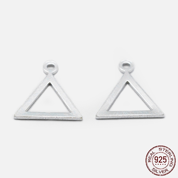 PandaHall 925 Sterling Silver Charms, Triangle, Silver, 11x10x0.5mm, Hole: 1mm Sterling Silver Triangle Silver
PandaHall 925 Sterling Silver Charms, Triangle, Silver, 11x10x0.5mm, Hole: 1mm Sterling Silver Triangle Silver