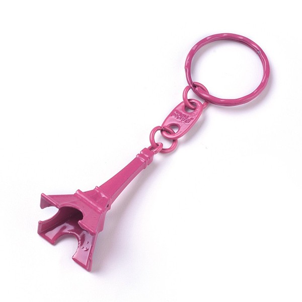 PandaHall Alloy Keychain, with Iron Ring, Eiffel Tower, Hot Pink, 98mm Alloy Others Pink
PandaHall Alloy Keychain, with Iron Ring, Eiffel Tower, Hot Pink, 98mm Alloy Others Pink
