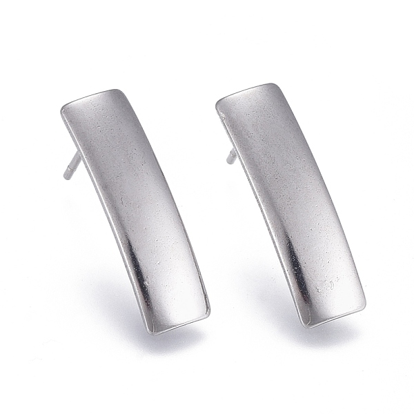 PandaHall 304 Stainless Steel Stud Earring Findings, with Loop, Rectangle, Stainless Steel Color, 21x6mm, Hole: 1.8mm, Pin: 0.7mm 304...
PandaHall 304 Stainless Steel Stud Earring Findings, with Loop, Rectangle, Stainless Steel Color, 21x6mm, Hole: 1.8mm, Pin: 0.7mm 304...