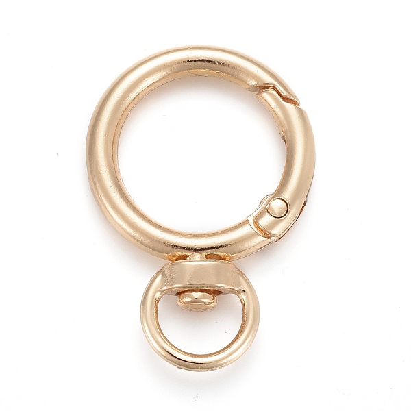 PandaHall Alloy Swivel Clasps, Swivel Snap Hook, for Handbag Ornaments Decoration, Cadmium Free & Lead Free, Ring, Golden, 40x27x5.5mm, Hole...
PandaHall Alloy Swivel Clasps, Swivel Snap Hook, for Handbag Ornaments Decoration, Cadmium Free & Lead Free, Ring, Golden, 40x27x5.5mm, Hole...