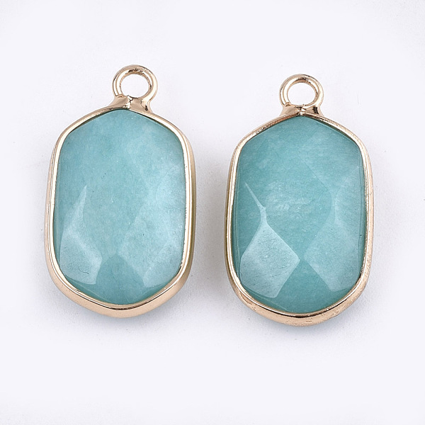 PandaHall Natural White Jade Pendants, with Nickel Free Brass Findings, Hexagon, Dyed, Golden, 24~25x13~14x5~7mm, Hole: 2mm White Jade...
PandaHall Natural White Jade Pendants, with Nickel Free Brass Findings, Hexagon, Dyed, Golden, 24~25x13~14x5~7mm, Hole: 2mm White Jade...