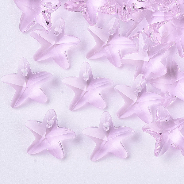 PandaHall Transparent Glass Charms, Starfish/Sea Stars, Pearl Pink, 14x15x6mm, Hole: 0.8mm Glass Starfish Pink
PandaHall Transparent Glass Charms, Starfish/Sea Stars, Pearl Pink, 14x15x6mm, Hole: 0.8mm Glass Starfish Pink