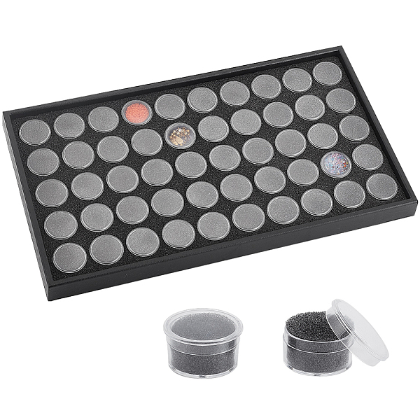 PandaHall 50 Grids Plastic Loose Diamond Storage Boxes, Gemstone Display Case with Clear Window and Sponge inside, Black, 37.5x21x2.5cm...
PandaHall 50 Grids Plastic Loose Diamond Storage Boxes, Gemstone Display Case with Clear Window and Sponge inside, Black, 37.5x21x2.5cm...