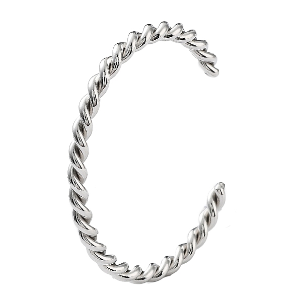 PandaHall 304 Stainless Steel Cuff Bangles for Women, Twist, Stainless Steel Color, 1/8 inch(0.45cm), Inner Diameter: 2-1/4 inch(5.6cm) 304...
PandaHall 304 Stainless Steel Cuff Bangles for Women, Twist, Stainless Steel Color, 1/8 inch(0.45cm), Inner Diameter: 2-1/4 inch(5.6cm) 304...