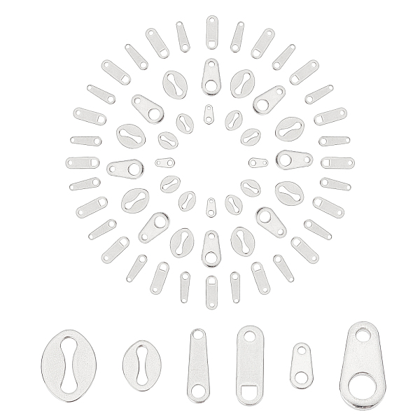 PandaHall SUNNYCLUE 240Pcs 6 Style Stainless Steel Chain Tabs, Chain Extender Connectors, Mixed Shape, Stainless Steel Color, 12x6x1.5mm...
PandaHall SUNNYCLUE 240Pcs 6 Style Stainless Steel Chain Tabs, Chain Extender Connectors, Mixed Shape, Stainless Steel Color, 12x6x1.5mm...