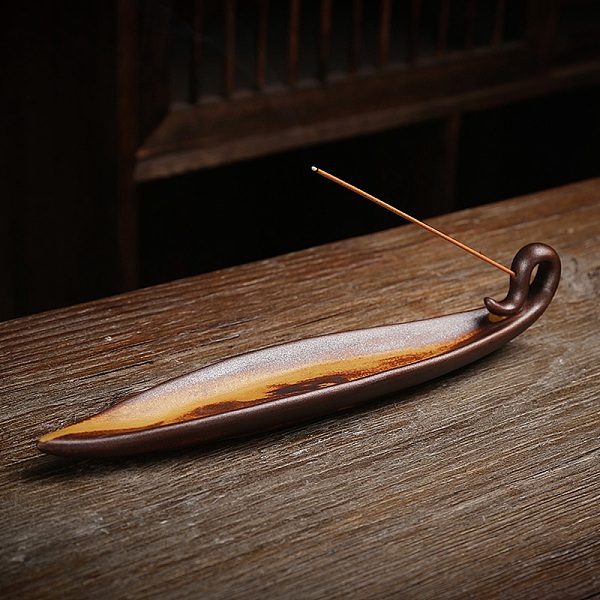 PandaHall Porcelain Incense Burners, Leaf Incense Holder for Sticks, Home Office Teahouse Zen Buddhist Supplies, Coconut Brown, 258x48x45mm...
PandaHall Porcelain Incense Burners, Leaf Incense Holder for Sticks, Home Office Teahouse Zen Buddhist Supplies, Coconut Brown, 258x48x45mm...