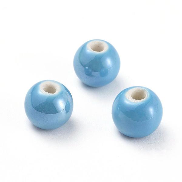 PandaHall Handmade Porcelain Beads, Pearlized, Round, Sky Blue, 8mm, Hole: 2mm Porcelain Round Blue
PandaHall Handmade Porcelain Beads, Pearlized, Round, Sky Blue, 8mm, Hole: 2mm Porcelain Round Blue