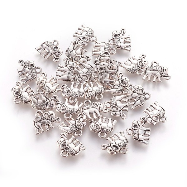 PandaHall Vintage Elephant Charms, Tibetan Style Alloy Charms, Cadmium Free & Nickel Free & Lead Free, Antique Silver, 12x14x2.5mm, Hole...
PandaHall Vintage Elephant Charms, Tibetan Style Alloy Charms, Cadmium Free & Nickel Free & Lead Free, Antique Silver, 12x14x2.5mm, Hole...