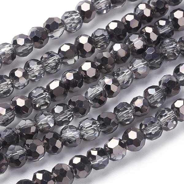 PandaHall Faceted(32 Facets) Round Half Plated Electroplate Glass Beads Strands, Black Plated, 4mm, Hole: 1mm, about 88~90pcs/strand...
PandaHall Faceted(32 Facets) Round Half Plated Electroplate Glass Beads Strands, Black Plated, 4mm, Hole: 1mm, about 88~90pcs/strand...