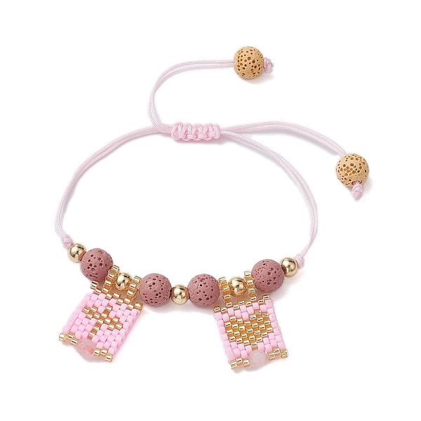 PandaHall Natural Lava Rock & Natural Rose Quartz & Glass Seed Beaded Braided Bracelets, Adjustable Heart & Cross Charm Bracelets for Women...
PandaHall Natural Lava Rock & Natural Rose Quartz & Glass Seed Beaded Braided Bracelets, Adjustable Heart & Cross Charm Bracelets for Women...