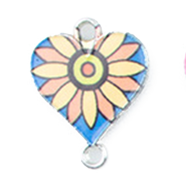 PandaHall Alloy Enamel Connector Charms, Heart-Shaped Links with Flower Pattern, Platinum, Light Goldenrod Yellow, 20x16mm Alloy+Enamel...
PandaHall Alloy Enamel Connector Charms, Heart-Shaped Links with Flower Pattern, Platinum, Light Goldenrod Yellow, 20x16mm Alloy+Enamel...