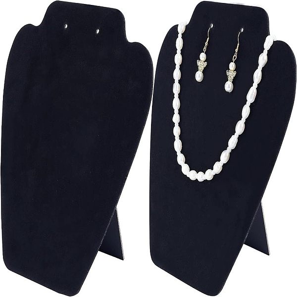 PandaHall Fingerinspire Flocked Cloth with Paperboard Jewelry Display Stands, for Necklace Bust Display Stand, Black, 6x19x21cm Cloth Black
PandaHall Fingerinspire Flocked Cloth with Paperboard Jewelry Display Stands, for Necklace Bust Display Stand, Black, 6x19x21cm Cloth Black