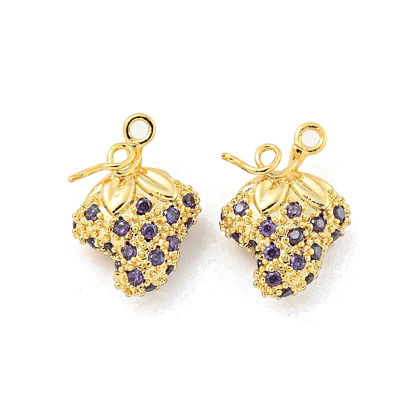 PandaHall Brass Micro Pave Cubic Zirconia Pendants, Real 18K Gold Plated, Grape, 15x11x5mm, Hole: 1mm Brass+Cubic Zirconia Grape Purple
PandaHall Brass Micro Pave Cubic Zirconia Pendants, Real 18K Gold Plated, Grape, 15x11x5mm, Hole: 1mm Brass+Cubic Zirconia Grape Purple