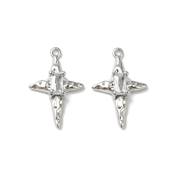 PandaHall Brass Pendants, with Glass, Star Charm, Platinum, 15.5x10x3mm, Hole: 0.9mm Brass Star
PandaHall Brass Pendants, with Glass, Star Charm, Platinum, 15.5x10x3mm, Hole: 0.9mm Brass Star