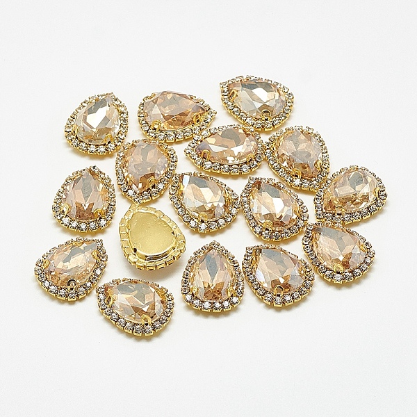 PandaHall Sew on Rhinestone, Multi-strand Links, Glass Rhinestones, with Brass Findings, Garments Accessories, teardrop, Golden, Light..., Yellow
PandaHall Sew on Rhinestone, Multi-strand Links, Glass Rhinestones, with Brass Findings, Garments Accessories, teardrop, Golden, Light..., Yellow