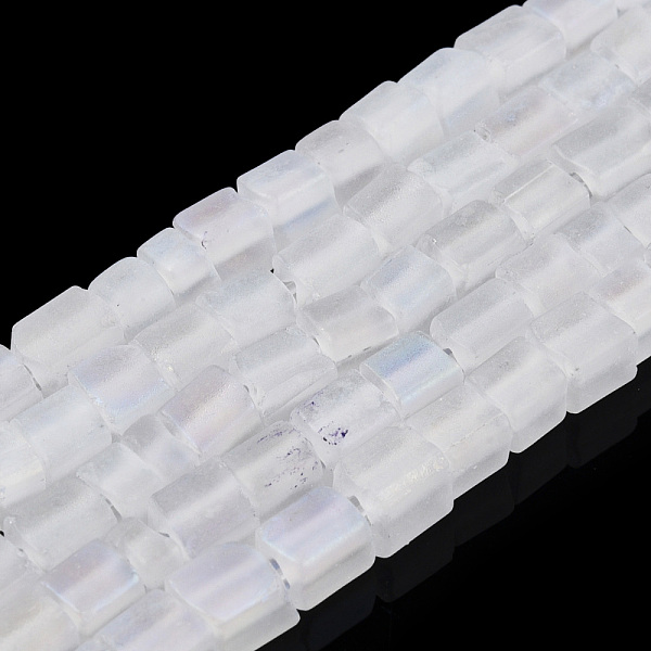 PandaHall Transparent Frosted Glass Bead Strands, Rectangle, Creamy White, 3~8.5x3.5~4x3.5~4mm, Hole: 1.2mm, about 96~101pcs/strand, 15.16...
PandaHall Transparent Frosted Glass Bead Strands, Rectangle, Creamy White, 3~8.5x3.5~4x3.5~4mm, Hole: 1.2mm, about 96~101pcs/strand, 15.16...