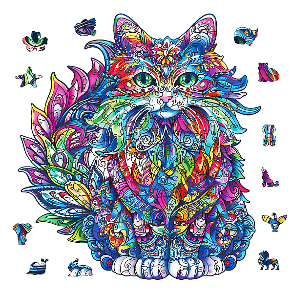 PandaHall DIY Wooden Assembly Animal Toys Kits for Boys and Girls, Children Intelligence Toys, Cat Shape, 277x304x4mm, box:19.8x15.9x5.50cm....
PandaHall DIY Wooden Assembly Animal Toys Kits for Boys and Girls, Children Intelligence Toys, Cat Shape, 277x304x4mm, box:19.8x15.9x5.50cm....