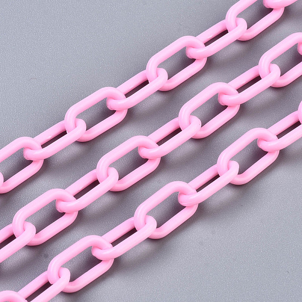 PandaHall Handmade Opaque Acrylic Paperclip Chains, Drawn Elongated Cable Chains, Pearl Pink, 13x7.5x2mm, 19.88 inch(50.5cm)/strand Acrylic
PandaHall Handmade Opaque Acrylic Paperclip Chains, Drawn Elongated Cable Chains, Pearl Pink, 13x7.5x2mm, 19.88 inch(50.5cm)/strand Acrylic