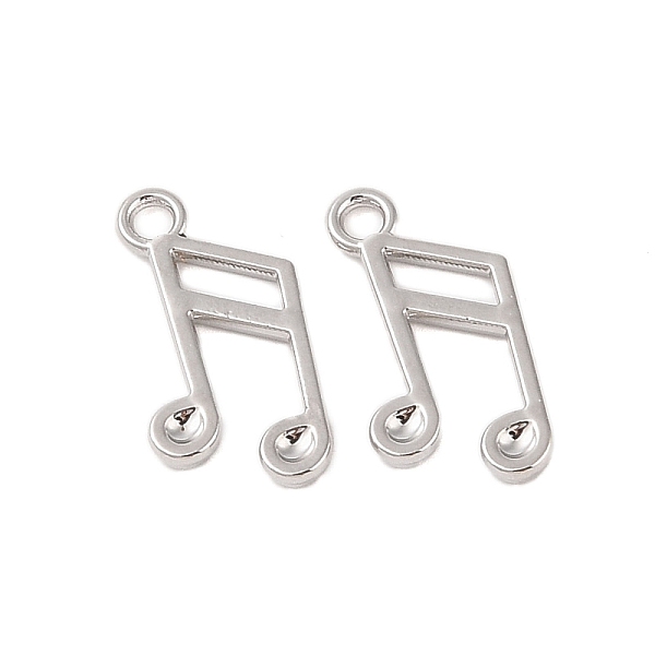 PandaHall Rack Plating Alloy Pendants, Musical Note, Platinum, 16.5x8.5x1.5mm, Hole: 2mm Alloy Musical Note
PandaHall Rack Plating Alloy Pendants, Musical Note, Platinum, 16.5x8.5x1.5mm, Hole: 2mm Alloy Musical Note