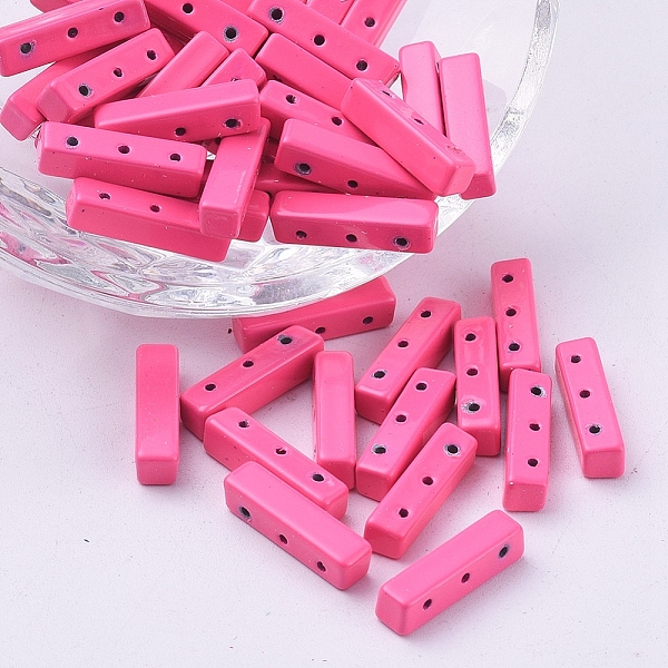 PandaHall Spray Painted Alloy Multi-Strand Links, For Tile Elastic Bracelets Making, Rectangle, Deep Pink, 16x4x4mm, Hole: 0.8mm Alloy...
PandaHall Spray Painted Alloy Multi-Strand Links, For Tile Elastic Bracelets Making, Rectangle, Deep Pink, 16x4x4mm, Hole: 0.8mm Alloy...