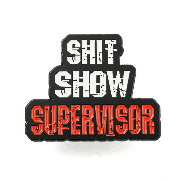PandaHall Show Supervisor Alloy Badges, Word Enamel Pins for Suit Shirt Collar, Black, White, 24.5x30x1.5mm Alloy+Enamel Word White
PandaHall Show Supervisor Alloy Badges, Word Enamel Pins for Suit Shirt Collar, Black, White, 24.5x30x1.5mm Alloy+Enamel Word White