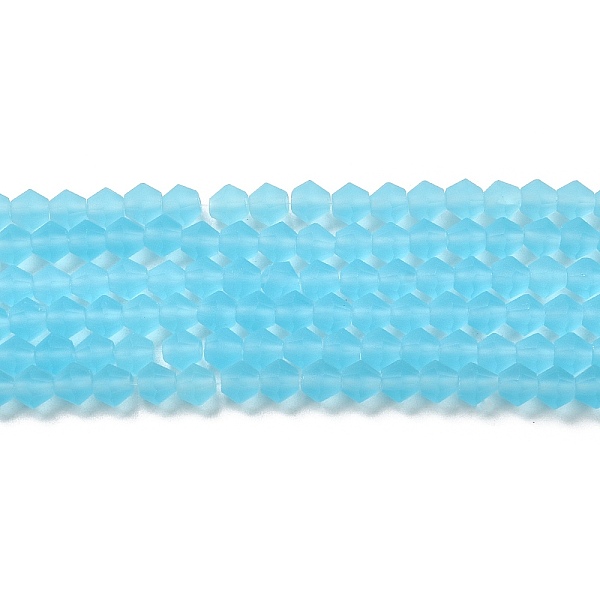 PandaHall Imitate Austrian Crystal Frosted Glass Beads Strands, Grade AA, Faceted, Bicone, Sky Blue, 3.5x3mm, Hole: 0.8mm, about...
PandaHall Imitate Austrian Crystal Frosted Glass Beads Strands, Grade AA, Faceted, Bicone, Sky Blue, 3.5x3mm, Hole: 0.8mm, about...