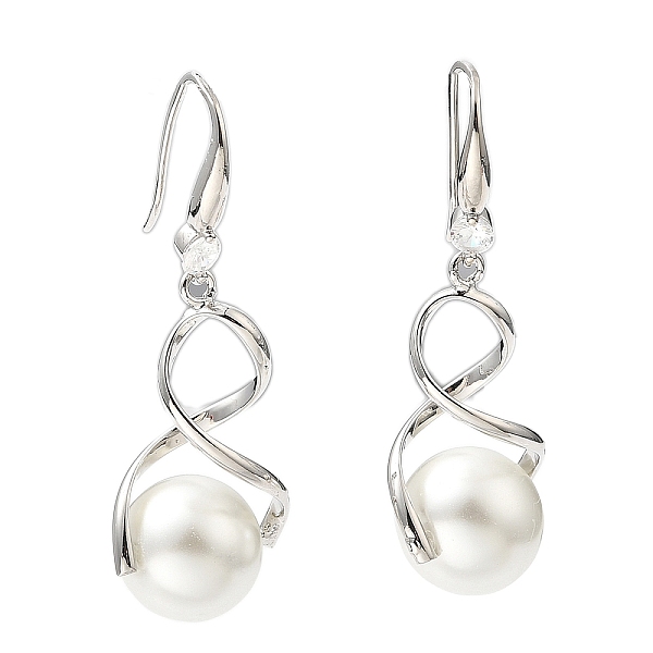 PandaHall Plastic Pearl Infinity Dangle Earrings with Cubic Zirconia, Rack Plating Brass Long Drop Earrings for Women, Lead Free & Cadmium..., Clear
PandaHall Plastic Pearl Infinity Dangle Earrings with Cubic Zirconia, Rack Plating Brass Long Drop Earrings for Women, Lead Free & Cadmium..., Clear