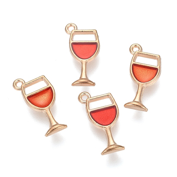 PandaHall Alloy Enamel Pendants, Wine Glass, Light Gold, Red, 20x8x2mm, Hole: 1mm Alloy+Enamel Red
PandaHall Alloy Enamel Pendants, Wine Glass, Light Gold, Red, 20x8x2mm, Hole: 1mm Alloy+Enamel Red