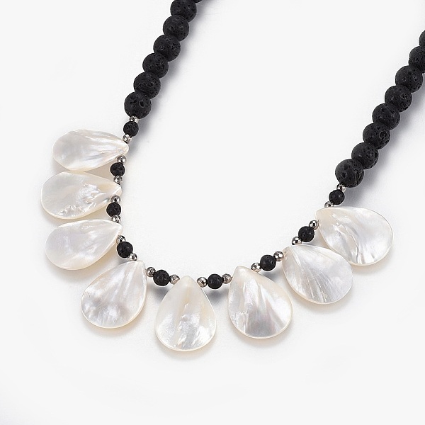 PandaHall Spiral Shell Bib Necklaces, with Non-magnetic Synthetic Hematite Beads, Natural Lava Rock Beads and Alloy Toggle Clasps, Burlap..., Black
PandaHall Spiral Shell Bib Necklaces, with Non-magnetic Synthetic Hematite Beads, Natural Lava Rock Beads and Alloy Toggle Clasps, Burlap..., Black