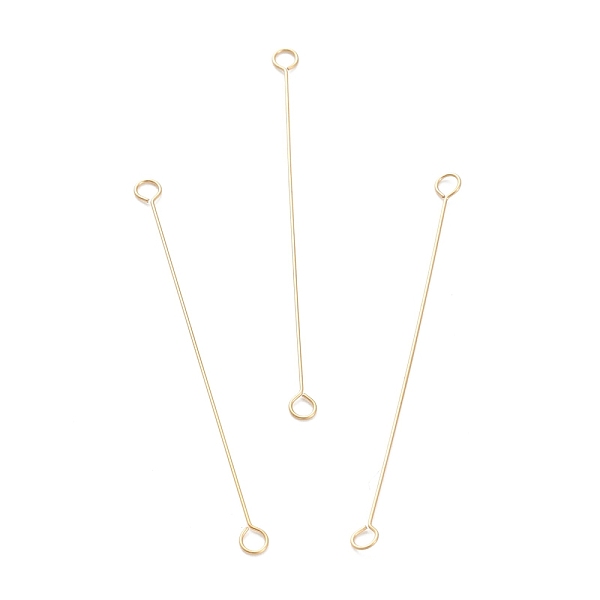 PandaHall 316 Surgical Stainless Steel Eye Pins, Double Sided Eye Pins, Real 18K Gold Plated, 40x2.5x0.4mm, Hole: 1.6mm 316 Surgical...
PandaHall 316 Surgical Stainless Steel Eye Pins, Double Sided Eye Pins, Real 18K Gold Plated, 40x2.5x0.4mm, Hole: 1.6mm 316 Surgical...