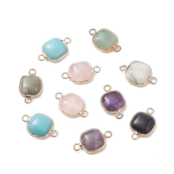 PandaHall Natural & Synthetic Mixed Stone Links, with Nickel Free Brass Findings, Square, Golden, 21x13x5~5.5mm, Hole: 2.5mm Mixed Stone...
PandaHall Natural & Synthetic Mixed Stone Links, with Nickel Free Brass Findings, Square, Golden, 21x13x5~5.5mm, Hole: 2.5mm Mixed Stone...