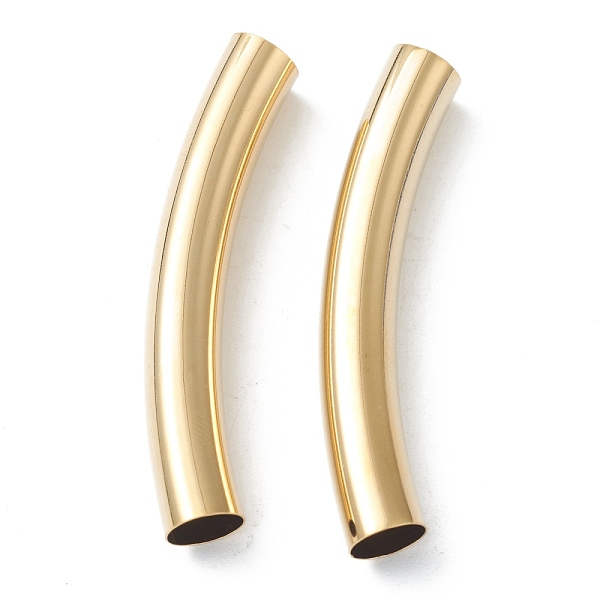 PandaHall Brass Tube Beads, Long-Lasting Plated, Curved Beads, Tube, Real 24K Gold Plated, 50x8mm, Hole: 7mm Brass Tube
PandaHall Brass Tube Beads, Long-Lasting Plated, Curved Beads, Tube, Real 24K Gold Plated, 50x8mm, Hole: 7mm Brass Tube