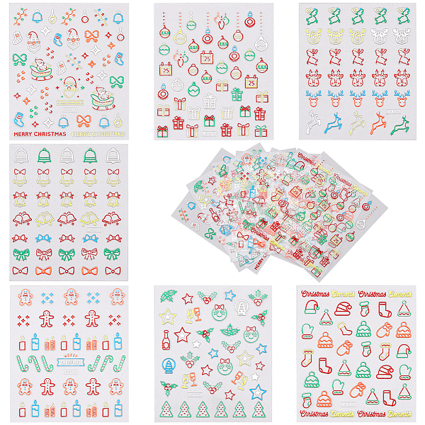 PandaHall SUPERFINDINGS 7 Sheets PET Christmas Theme Resin Fillers Cute Christmas Tree Nail Art Decals Mixed Patterns Fluorescent Stickers...
PandaHall SUPERFINDINGS 7 Sheets PET Christmas Theme Resin Fillers Cute Christmas Tree Nail Art Decals Mixed Patterns Fluorescent Stickers...