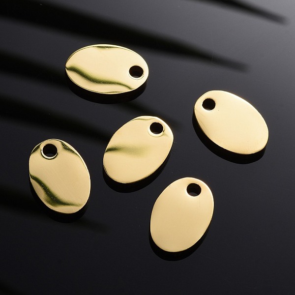 PandaHall Vacuum Plating 304 Stainless Steel Pendants, Manual Polishing, Blank Stamping Tags, Oval, Golden, 13x9x1.8mm, Hole: 1.3mm 304...
PandaHall Vacuum Plating 304 Stainless Steel Pendants, Manual Polishing, Blank Stamping Tags, Oval, Golden, 13x9x1.8mm, Hole: 1.3mm 304...