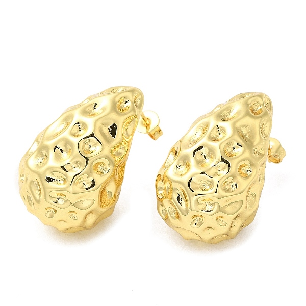 PandaHall Brass Hammered Teardrop Stud Earrings for Women, Cadmium Free & Lead Free, Real 18K Gold Plated, 26x16mm Brass Teardrop
PandaHall Brass Hammered Teardrop Stud Earrings for Women, Cadmium Free & Lead Free, Real 18K Gold Plated, 26x16mm Brass Teardrop