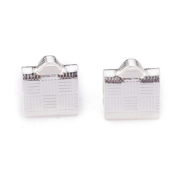 PandaHall 304 Stainless Steel Ribbon Crimp Ends, Silver, 7x7x5mm, Hole: 0.4mm 304 Stainless Steel
PandaHall 304 Stainless Steel Ribbon Crimp Ends, Silver, 7x7x5mm, Hole: 0.4mm 304 Stainless Steel