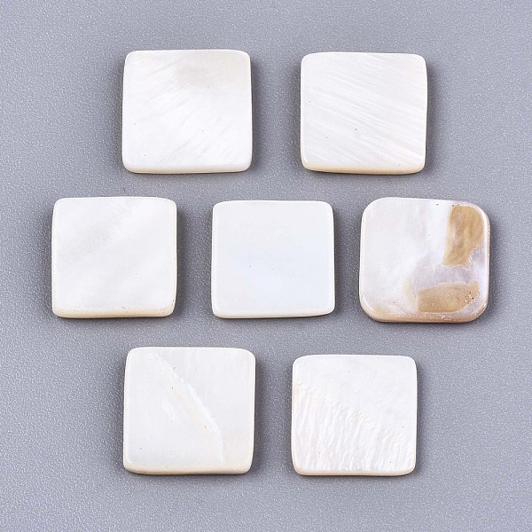 PandaHall Natural Freshwater Shell Cabochons, Square, Seashell Color, 11x11x1.5mm Shell Square
PandaHall Natural Freshwater Shell Cabochons, Square, Seashell Color, 11x11x1.5mm Shell Square