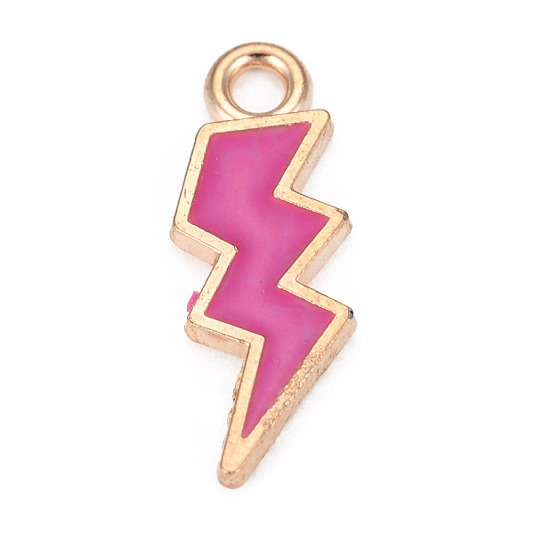 PandaHall Alloy Enamel Pendants, Lightning, Light Gold, Deep Pink, 20.5x7.5x1.5mm, Hole: 2mm Alloy+Enamel Others Pink
PandaHall Alloy Enamel Pendants, Lightning, Light Gold, Deep Pink, 20.5x7.5x1.5mm, Hole: 2mm Alloy+Enamel Others Pink