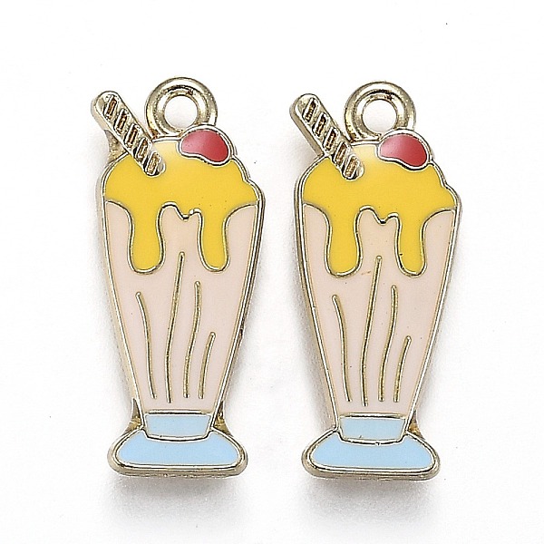 PandaHall Light Gold Plated Alloy Jewelry Enamel Pendants, Ice Cream, Yellow, 21x9.5x2.5mm, Hole: 1.7mm Alloy+Enamel Food Yellow
PandaHall Light Gold Plated Alloy Jewelry Enamel Pendants, Ice Cream, Yellow, 21x9.5x2.5mm, Hole: 1.7mm Alloy+Enamel Food Yellow
