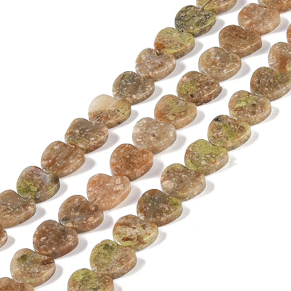 PandaHall Natural Unakite Beads Strands, Heart, 10x10.5x3mm, Hole: 0.7mm, about 41~42pcs/strand, 15.55''~15.94''(39.5~40.5cm) Unakite Heart
PandaHall Natural Unakite Beads Strands, Heart, 10x10.5x3mm, Hole: 0.7mm, about 41~42pcs/strand, 15.55''~15.94''(39.5~40.5cm) Unakite Heart