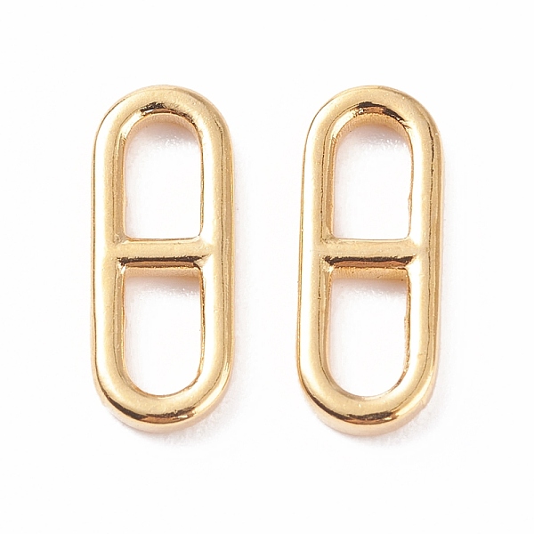 PandaHall 304 Stainless Steel Links Connectors, Oval, Golden, 13x5x1.5mm, Hole: 2.5x4.5mm 304 Stainless Steel Oval
PandaHall 304 Stainless Steel Links Connectors, Oval, Golden, 13x5x1.5mm, Hole: 2.5x4.5mm 304 Stainless Steel Oval