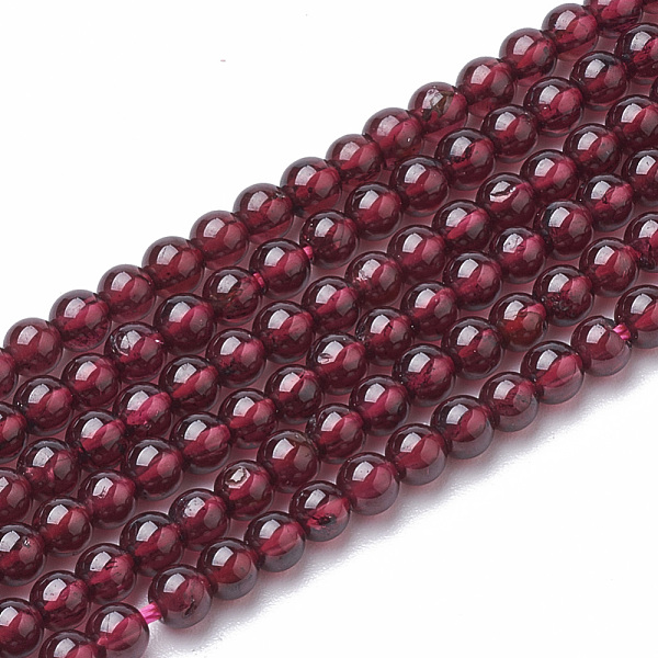 PandaHall Natural Garnet Beads Strands, Round, 3mm, Hole: 0.5mm, about 130pcs/strand, 16.3 inch Garnet Round
PandaHall Natural Garnet Beads Strands, Round, 3mm, Hole: 0.5mm, about 130pcs/strand, 16.3 inch Garnet Round
