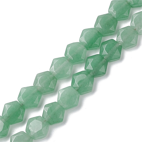 PandaHall Natural Green Aventurine Beads Strands, Faceted Hexagonal Cut, Hexagon, 8~8.5x9~9.5x4~4.5mm, Hole: 1mm, about 25pcs/strand, 8.11''...
PandaHall Natural Green Aventurine Beads Strands, Faceted Hexagonal Cut, Hexagon, 8~8.5x9~9.5x4~4.5mm, Hole: 1mm, about 25pcs/strand, 8.11''...