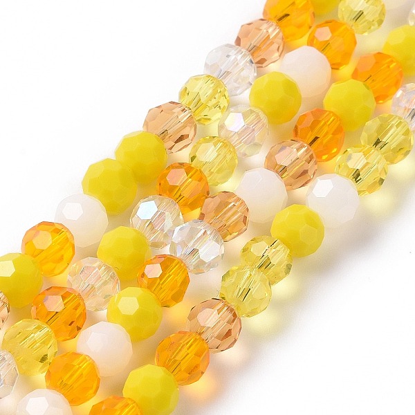 PandaHall Glass Beads Strands, Faceted(32 Facets), Round, Yellow, 5.5~6.5mm, Hole: 1~1.2mm, about 95pcs/strand, 20.47''(52cm) Glass Round...
PandaHall Glass Beads Strands, Faceted(32 Facets), Round, Yellow, 5.5~6.5mm, Hole: 1~1.2mm, about 95pcs/strand, 20.47''(52cm) Glass Round...